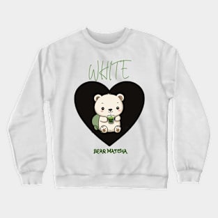 WHITE BEAR MATCHA Crewneck Sweatshirt